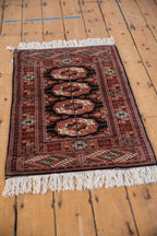 2x3 Vintage Fine Bokhara Rug Mat