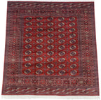 8x8.5 Vintage Fine Bokhara Square Carpet