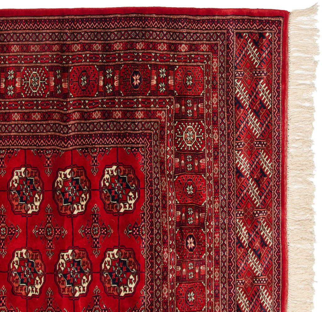 8x8.5 Vintage Fine Bokhara Square Carpet