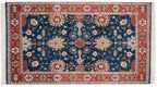 4.5x7 Vintage Indian Bijar Design Rug