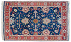 4.5x7 Vintage Indian Bijar Design Rug