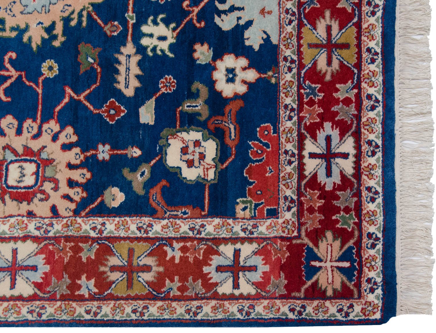 4.5x7 Vintage Indian Bijar Design Rug