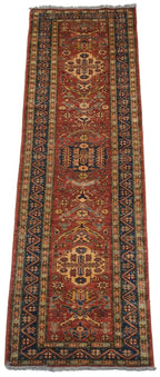 2.5x9.5 New Pakistani Caucasian Design Rug Runner