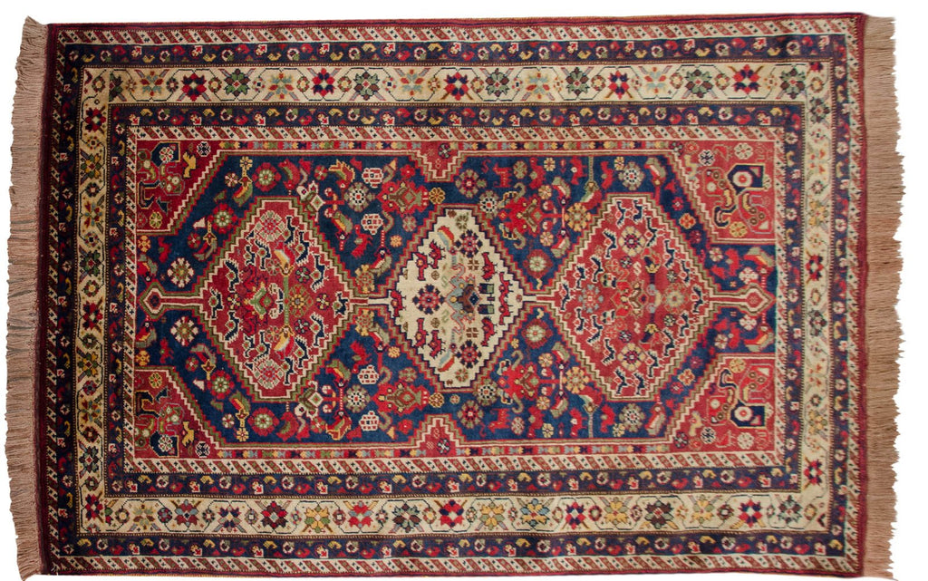 4.5x6.5 Vintage Indian Shiraz Design Rug