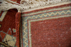 2x2.5 Vintage Pictorial Armenian Herdsman Design Square Rug Mat