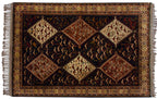 4x6 Vintage Indian Shiraz Design Rug