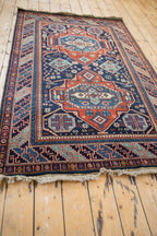 4.5x7 Vintage Indian Caucasian Design Rug