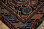 4.5x7 Vintage Indian Caucasian Design Rug