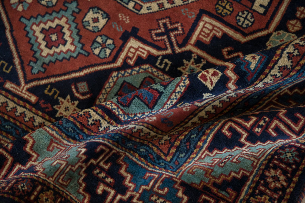 4.5x7 Vintage Indian Caucasian Design Rug