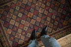 4.5x6 Vintage Indian Jaff Kurd Design Rug