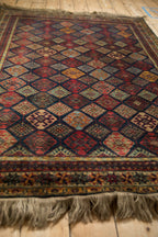 4.5x6 Vintage Indian Jaff Kurd Design Rug