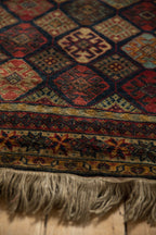 4.5x6 Vintage Indian Jaff Kurd Design Rug