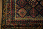 4.5x6 Vintage Indian Jaff Kurd Design Rug
