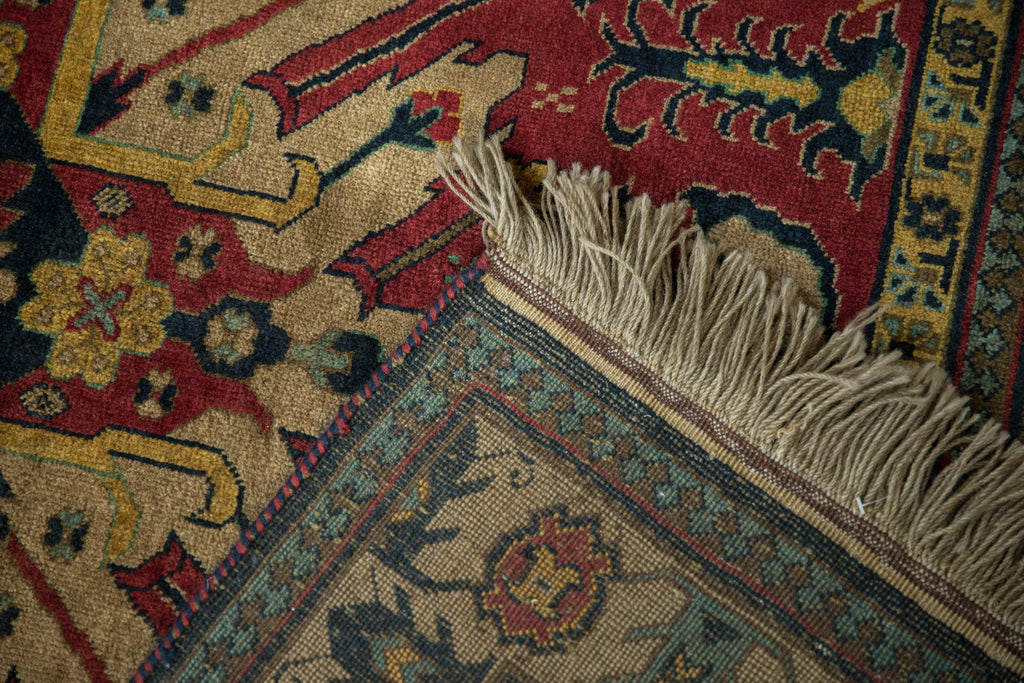 4.5x5.5 Vintage Indian Kazak Design Square Rug