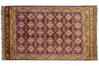 3x5 Vintage Indian Caucasian Design Rug