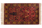 3x5 Vintage Indian Bakhtiari Design Rug