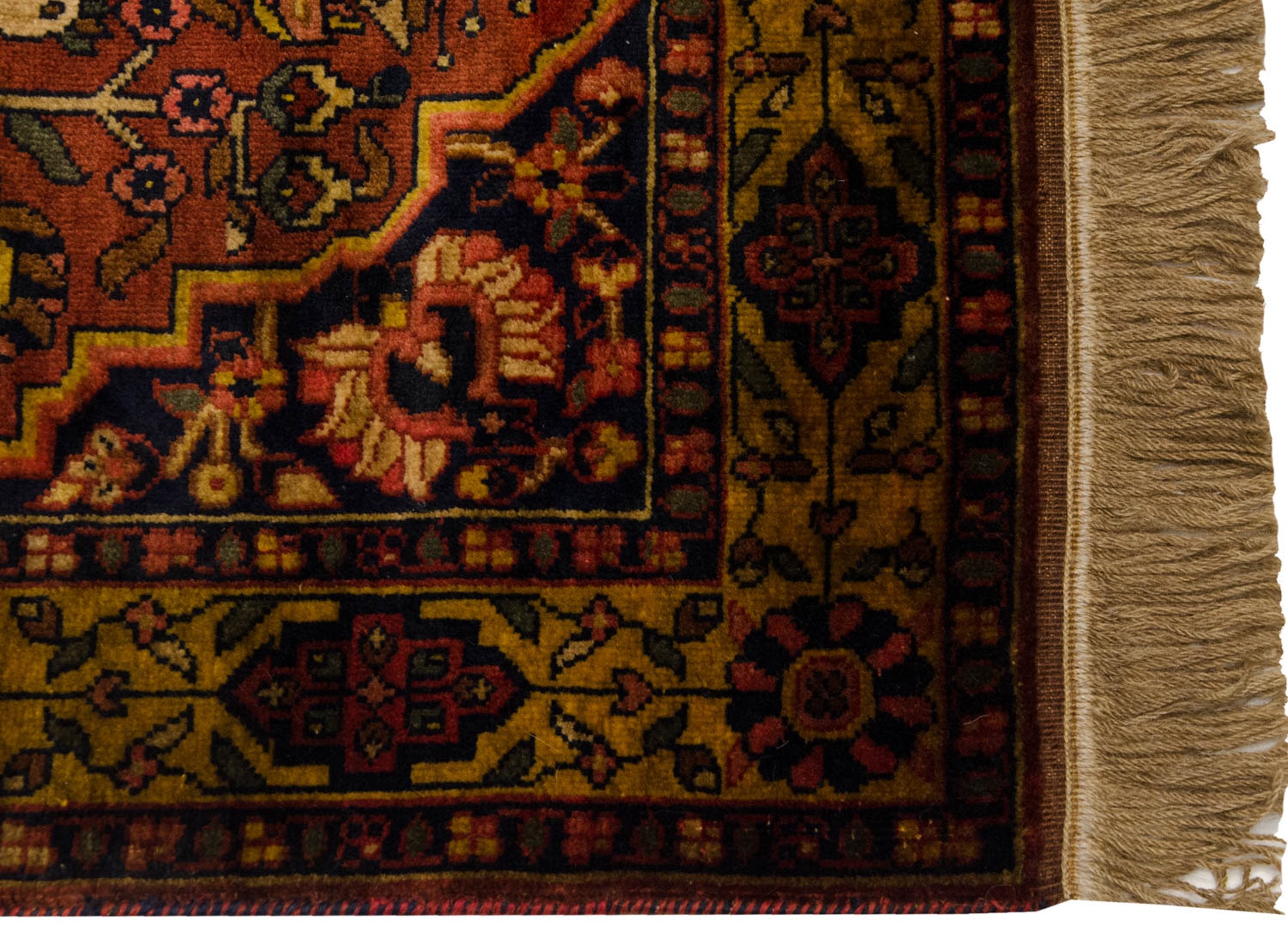 3x5 Vintage Indian Bakhtiari Design Rug