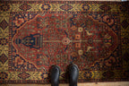 3x5.5 Vintage Indian Bakhtiari Design Rug