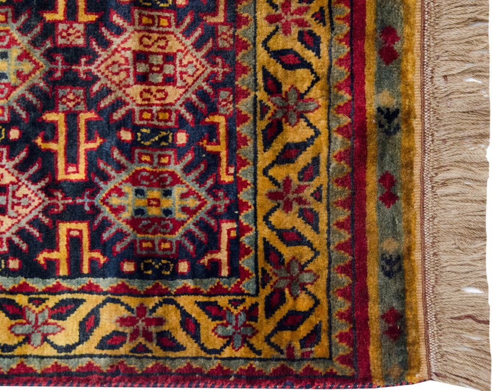3x5 Vintage Indian Caucasian Design Rug