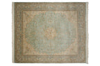 12x14 Vintage Fine Bulgarian Kerman Design Square Carpet