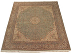 12x14 Vintage Fine Bulgarian Kerman Design Square Carpet