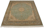 12x14 Vintage Fine Bulgarian Kerman Design Square Carpet