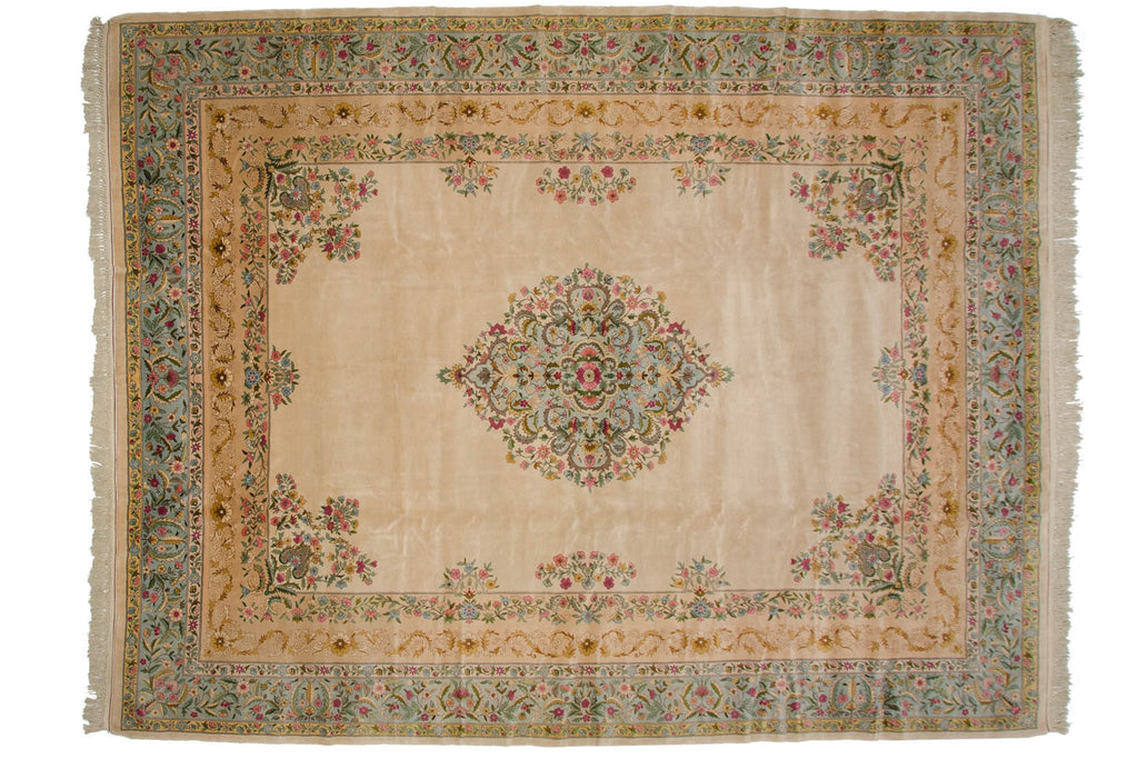 10x13 Vintage Fine Bulgarian Kerman Design Carpet