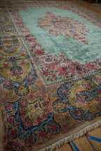 9.5x13.5 Vintage Kerman Carpet