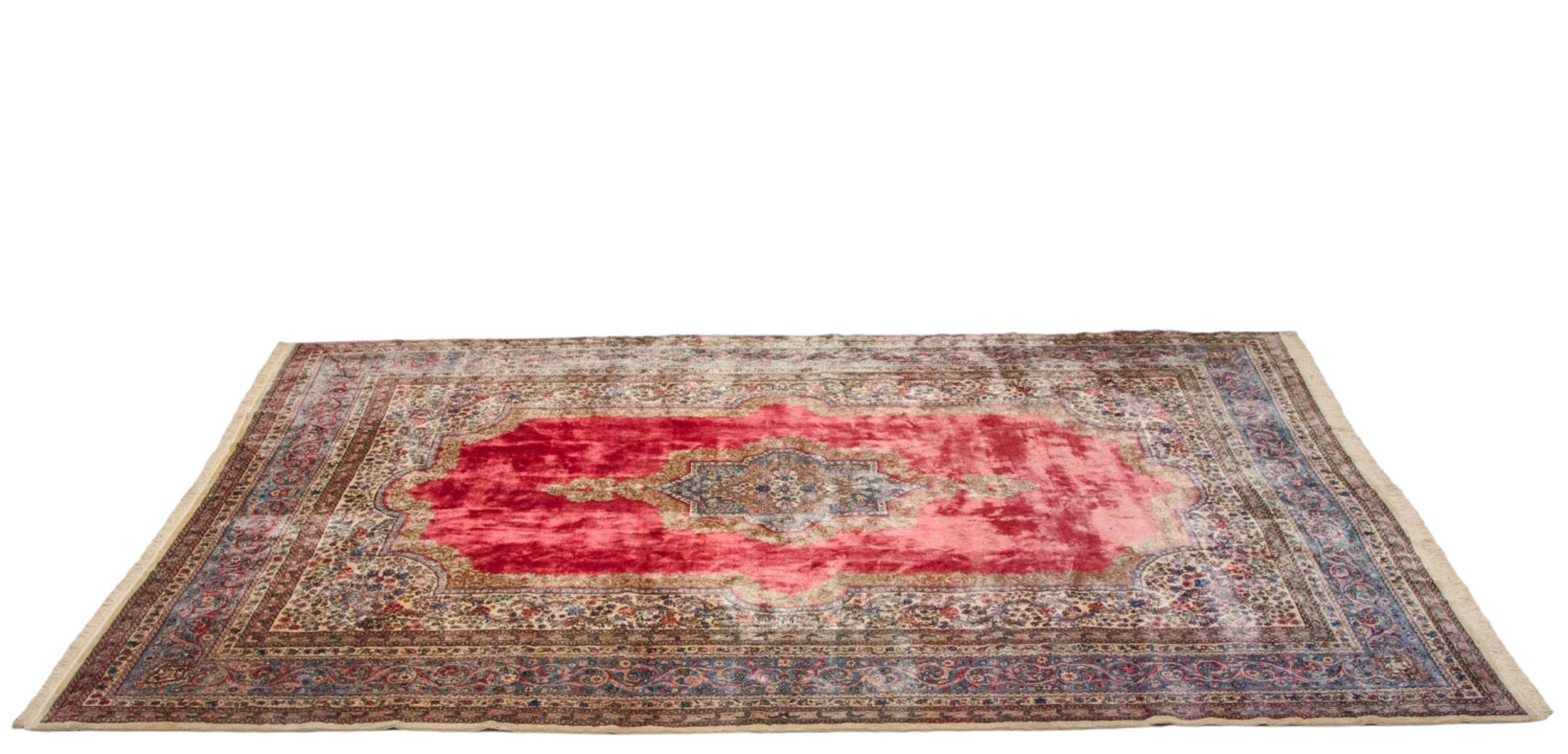10x14.5 Vintage Fine Cyrus Crown® Kerman Carpet
