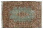 9.5x13.5 Vintage Kerman Carpet