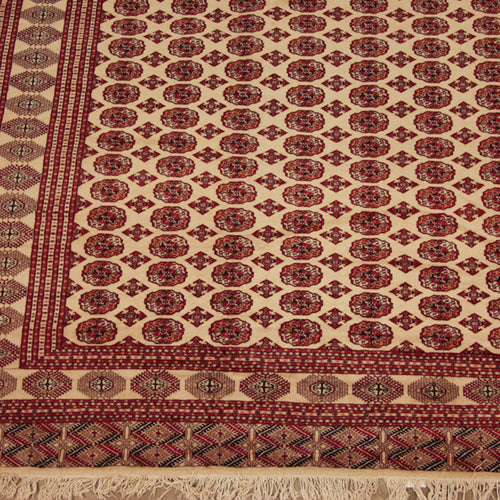12x15.5 Vintage Pakistani Bokhara Design Carpet