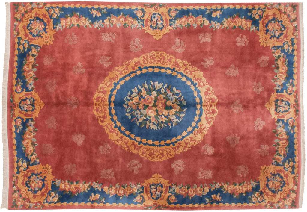 9.5x13.5 Vintage Japanese Aubusson Design Carpet