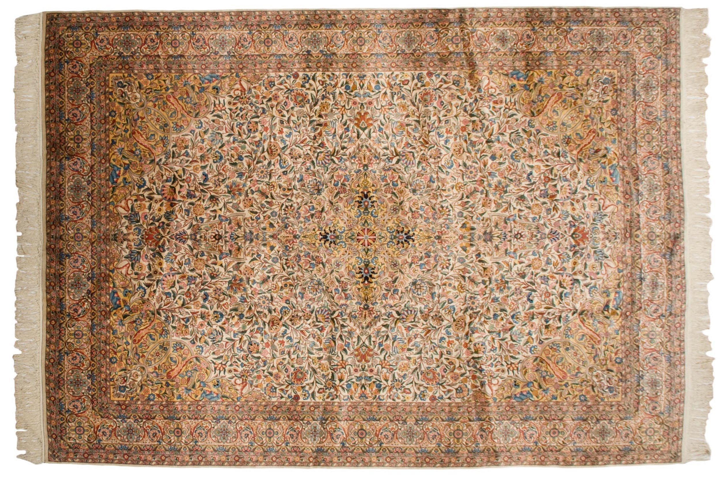 10x14.5 Vintage Fine Bulgarian Isfahan Design Carpet