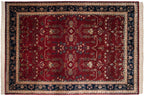 9.5x14 Fine Indian Mohajeran Sarouk Design Carpet