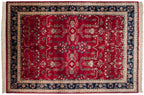 9.5x14 Fine Indian Mohajeran Sarouk Design Carpet
