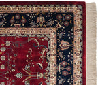 9.5x14 Fine Indian Mohajeran Sarouk Design Carpet