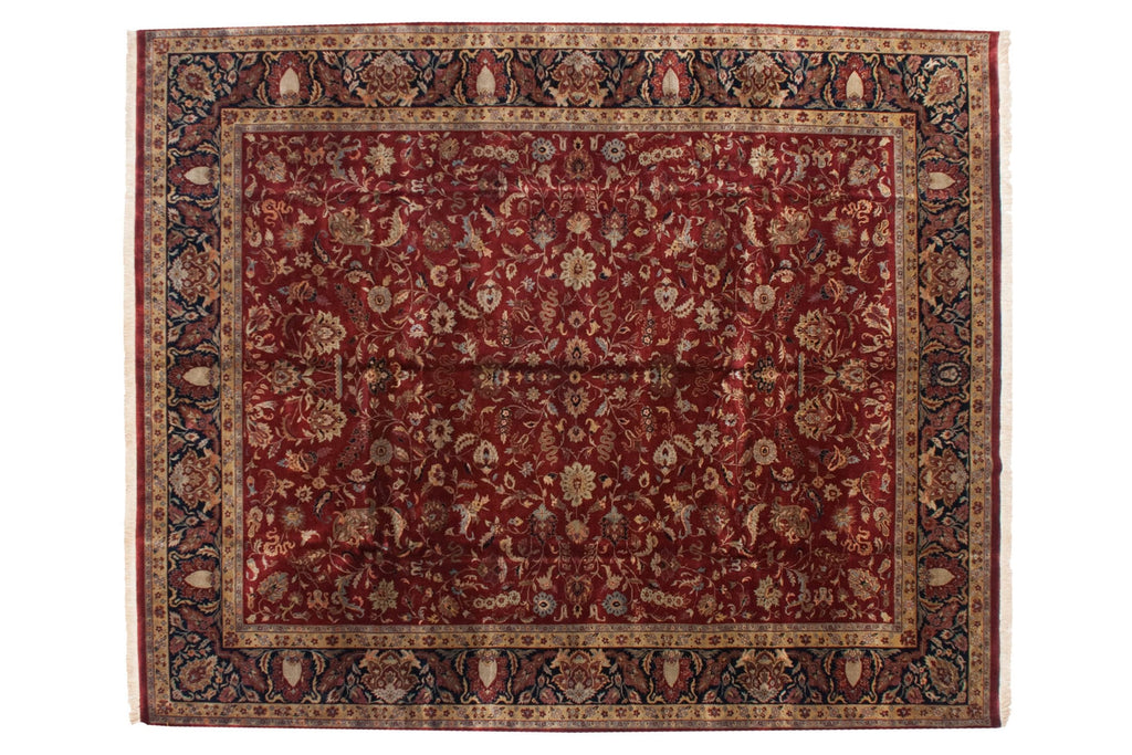 11.5x15 Fine Indian Mohajeran Sarouk Design Carpet