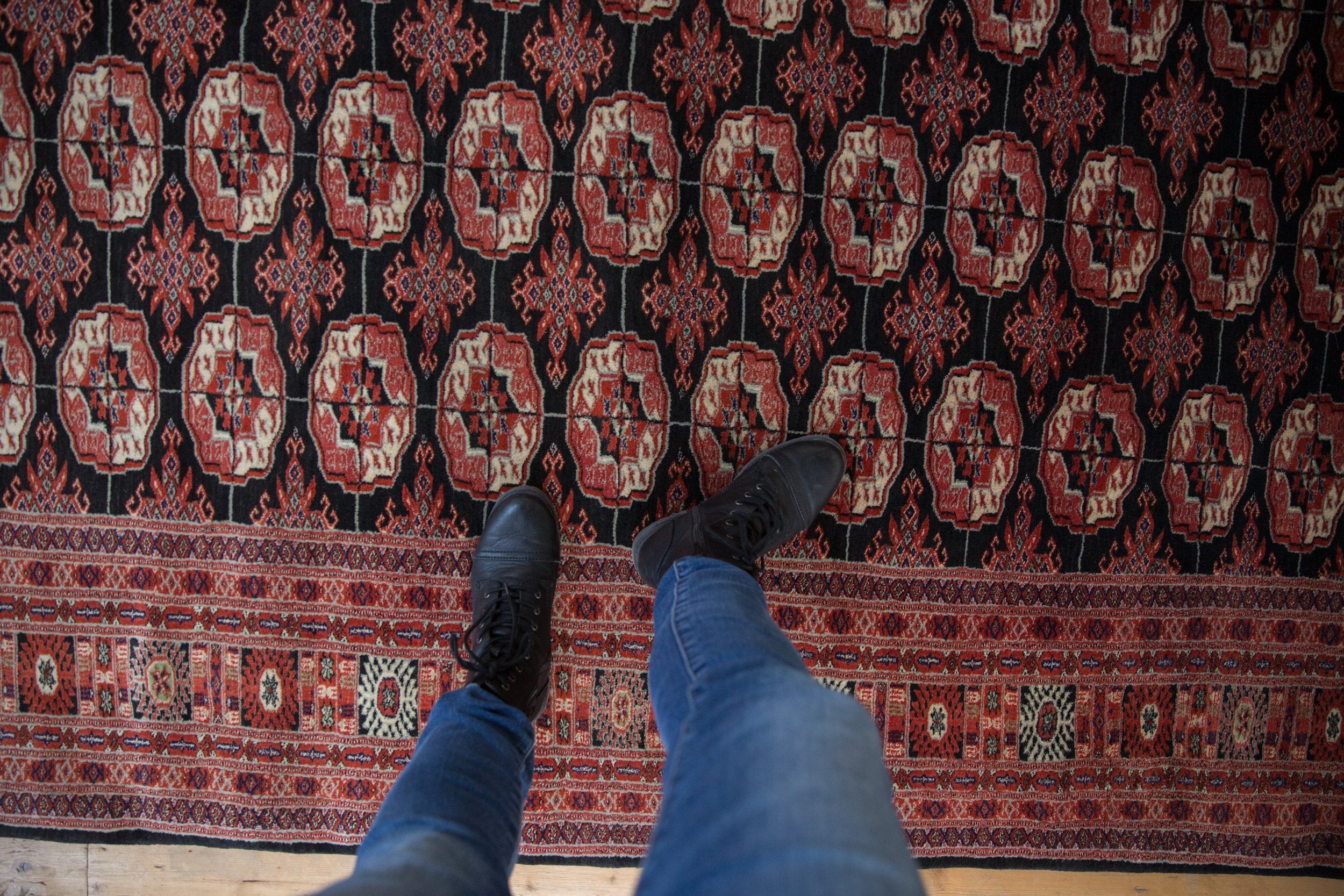 6x9 Vintage Fine Bokhara Carpet