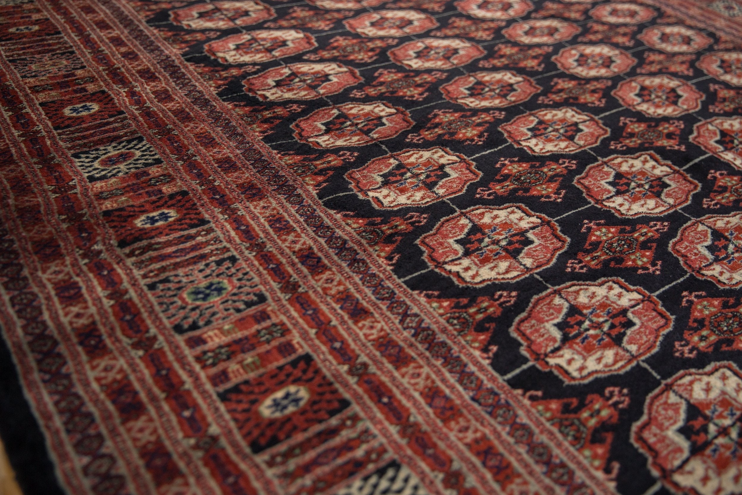 6x9 Vintage Fine Bokhara Carpet