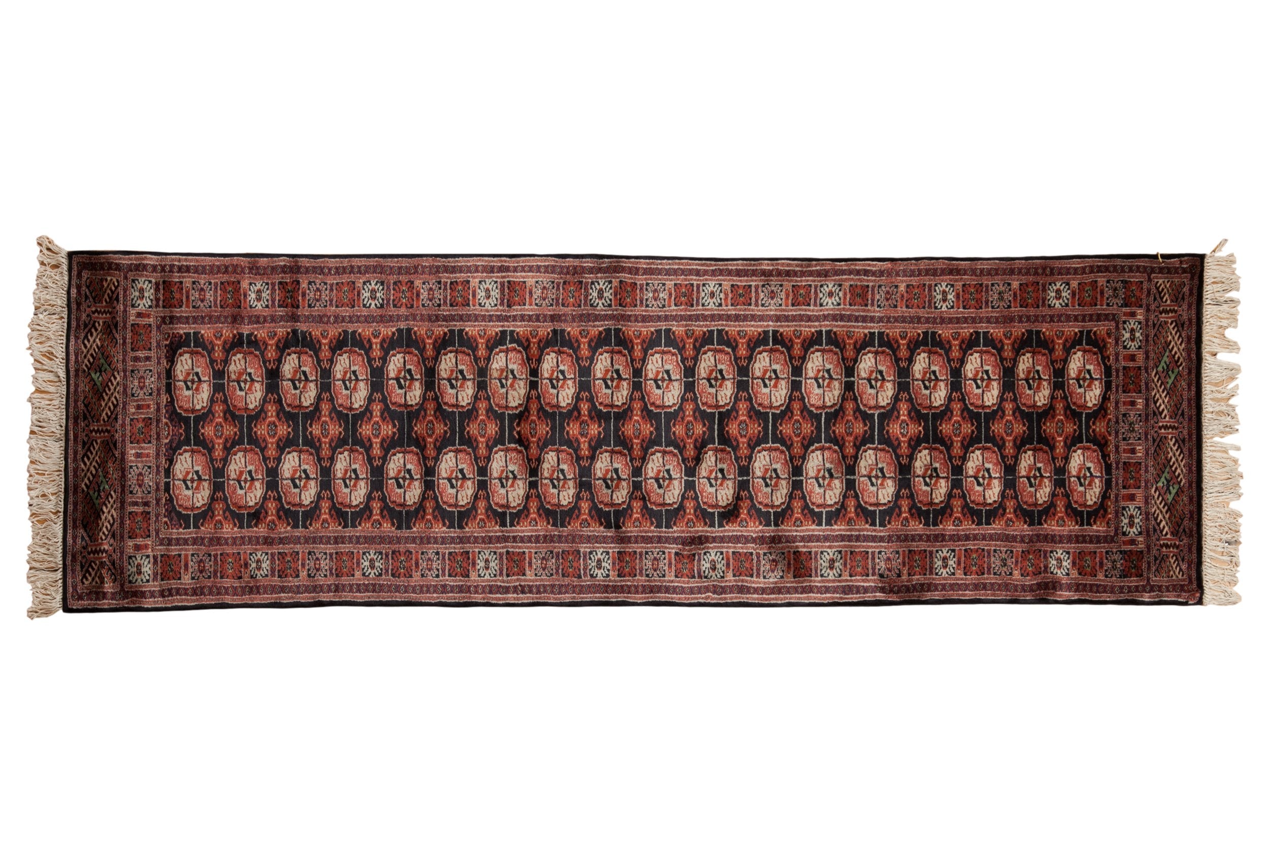 2.5x8 Vintage Fine Bokhara Rug Runner