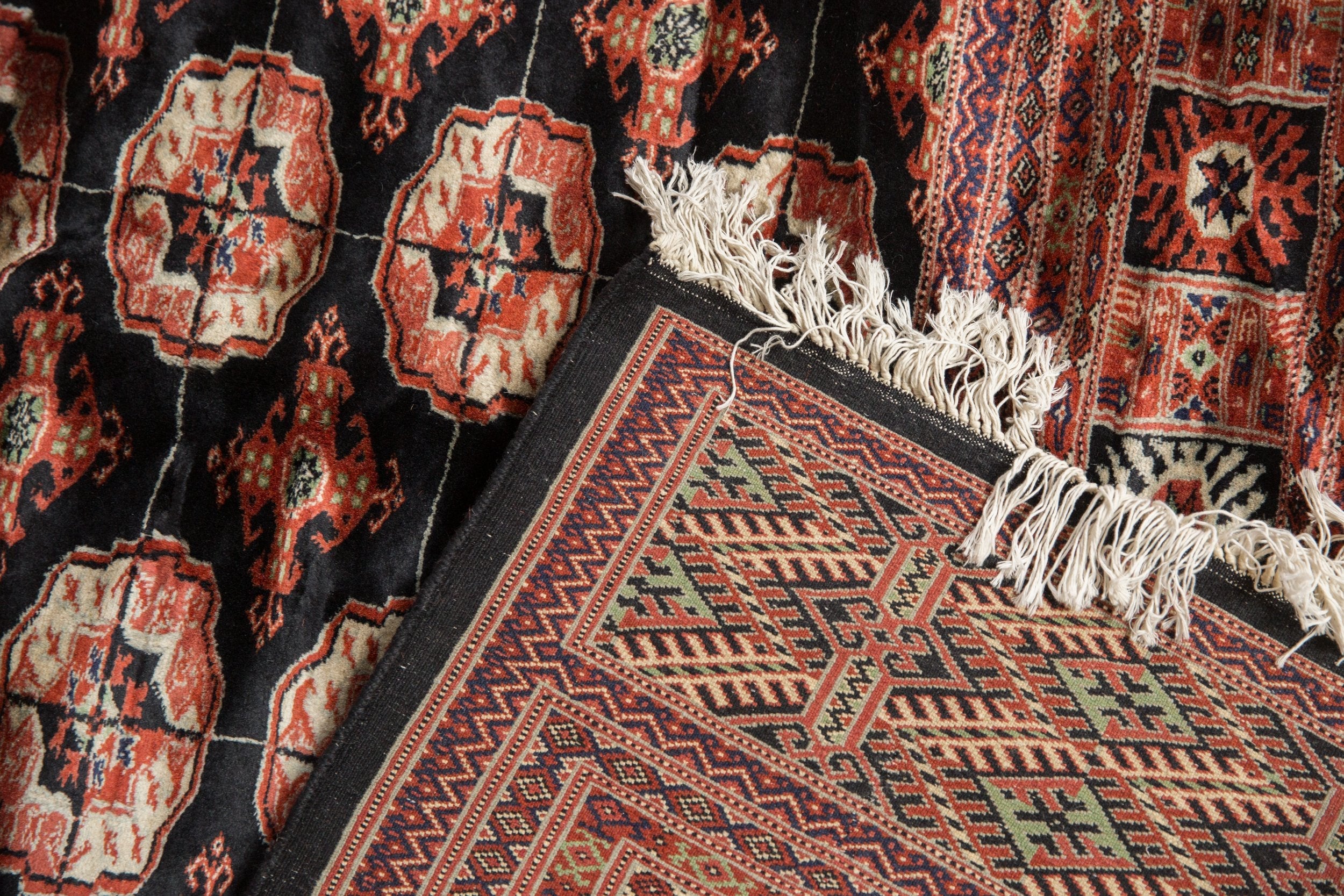 8x10 Vintage Fine Bokhara Carpet