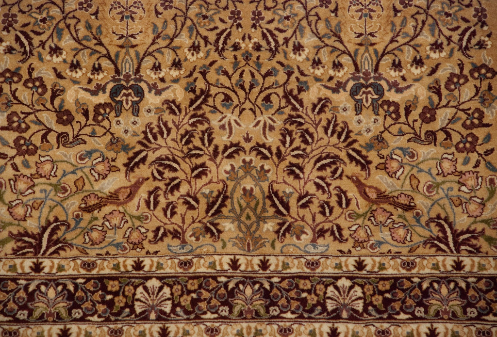 10x14 Vintage Pakistani Kerman Design Carpet