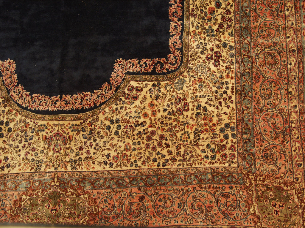 11.5x21 Vintage Fine Kerman Carpet