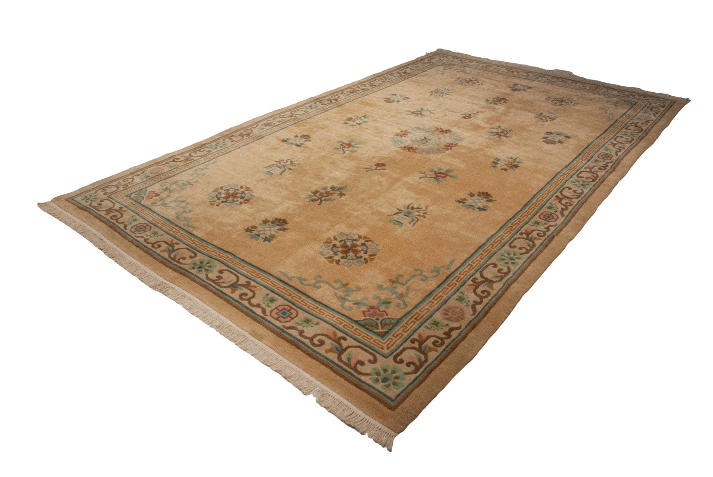 10.5x17.5 Vintage Japanese Peking Design Carpet