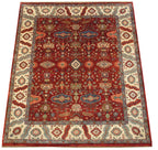 8x10 Vintage Indian Heriz Design Carpet