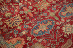 6x9 Vintage Indian Heriz Design Carpet
