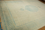 9x11.5 Vintage Distressed Bulgarian Tabriz Design Carpet