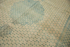 9x11.5 Vintage Distressed Bulgarian Tabriz Design Carpet