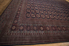 12x12.5 Vintage Fine Bokhara Square Carpet