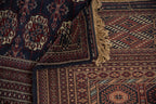 12x12.5 Vintage Fine Bokhara Square Carpet